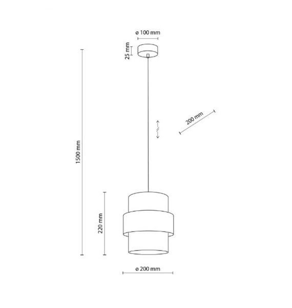 Подвесной светильник, люстра TK Lighting ТKL5401 CALISTO JUTA 20 1хЕ27 IP20 джут ТKL5401 фото