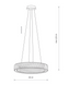 Подвесной светильник, люстра Nowodvorski 11705 Luxora Round LED 1x30W 3000K 2700Lm IP20 хром 11705 фото 15