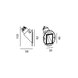 Светильник точечный LTX IN WALL S, CREE 3.3W LED, 364Lm, 36&deg;, 3000K, CRI>90, блок питания 350mA в комплекте, IP20, белый 01.3806.SQ.930.WH фото 2