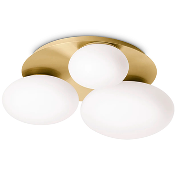 Потолочный светильник Ideal Lux IL293660 NINFEA PL3 OTTONE GX53 латунный IL293660 фото