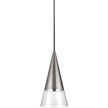 Світильник підвісний IDEAL LUX IL322803 CONO SP1 NICKEL GU10 IP20 нікель IL322803 фото