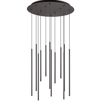 Подвесная люстра Ideal Lux IL341095 FILO SP12 MERO 2700K LED 19W 1750lm IP20 черный IL341095 фото