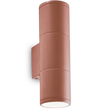 Вуличний світильник IDEAL-LUX IL163635 GUN AP2 SMALL COFFEE 2хGU10 IP44 коричневий IL163635 фото