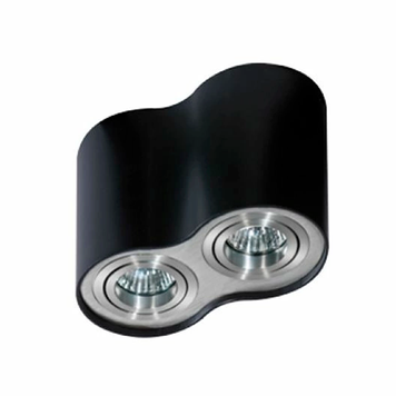 Точковий світильник BROSS 2 BLACK/ALUMINIUM AZZARDO AZ0782 AZ0782 фото