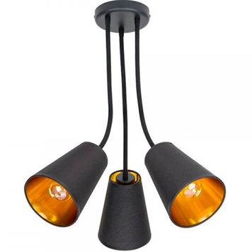 Люстра TK LIGHTING TKL827 WIRE GOLD 3xE27 черный золотой TKL827 фото