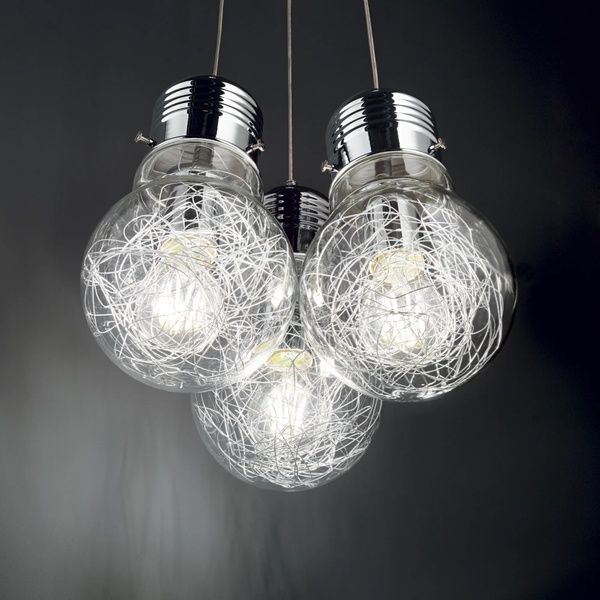 Люстра подвесная IDEAL LUX IL33679 LUCE MAX SP1 SMALL 1хЕ27 IP20 хром IL33679 фото