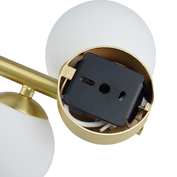 Бра, настенный светильник IDEAL-LUX IL283784 PERLAGE AP3 BIANCO 3хG9 IP20 белый IL283784 фото