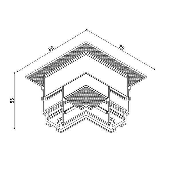 З`єднання кутове KLOODI KDMG-TRX ZM BASE 90 WH KDMG-TRX ZM BASE 90 WH фото