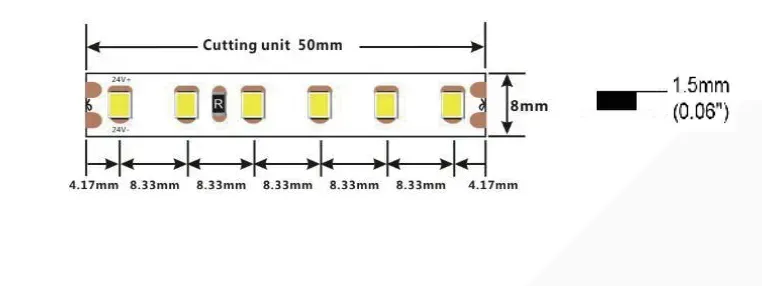 LED лента COLORS 120-2835-24V-IP67 8.4W 554Lm 1900K 5м (D8120-24V-8mm-IP67-GW) D8120-24V-8mm-IP67-GW фото