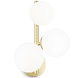 Бра, настенный светильник IDEAL-LUX IL283784 PERLAGE AP3 BIANCO 3хG9 IP20 белый IL283784 фото 1