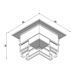З`єднання кутове KLOODI KDMG-TRX ZM BASE 90 WH KDMG-TRX ZM BASE 90 WH фото 2