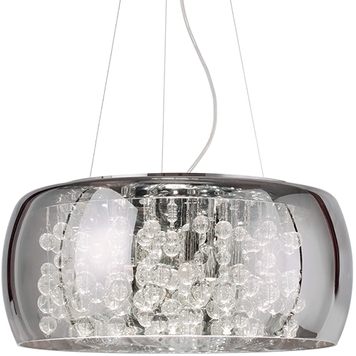 Люстра подвесная IDEAL LUX IL197654 AUDI-80 SP8 FUME'&nbsp;IP20 8xG9 хром IL197654 фото