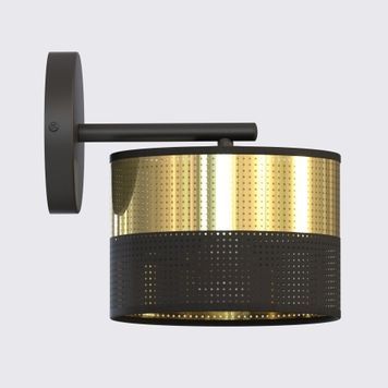 Настенный светильник LUX K1 BL GOLD Emibig E27 IP20 черный, золотой 1649/K1 1649/K1 фото