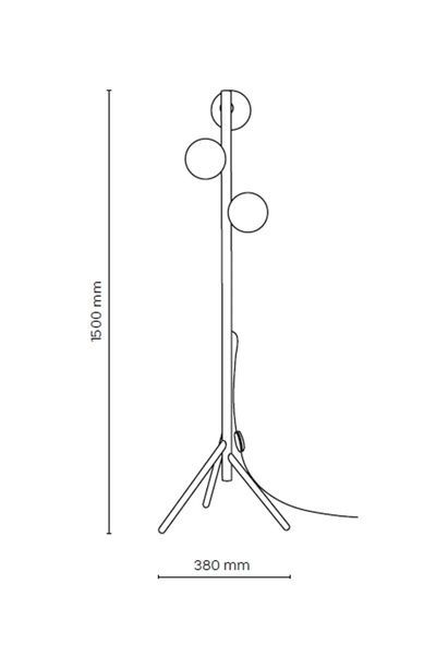 Торшер TK LIGHTING TKL16045 ESTERA WOOD ORZECH LAMPA 3 TKL16045 фото