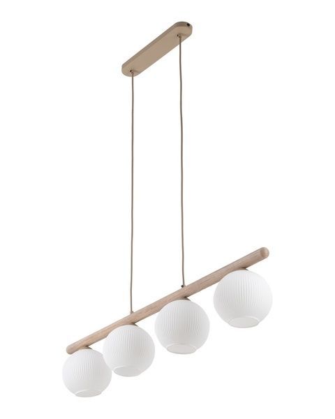 Подвесной светильник, люстра TK Lighting 11080 Virlo E14 4x10W IP20 бежевый TKL11080 фото