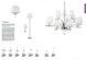 Настільна лампа IDEAL LUX IL59259 PEGASO TL1 BIG BIANCO 1хЕ27 IP20 хром, білий IL59259 фото 3
