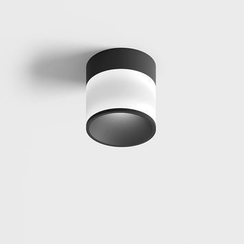 Світильник точковий GLOW S, LED 9W, 4000K, 445Lm, 60&deg;, CRI>90, UGR>19, 220V-240V, IP20, опаловий, чорний 02.0910.9.940.BK фото