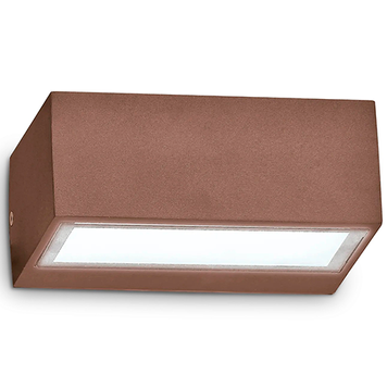 Фасадний світильник IDEAL LUX IL213330 TWIN AP1 COFFEE G9 IP44 коричневий IL213330 фото