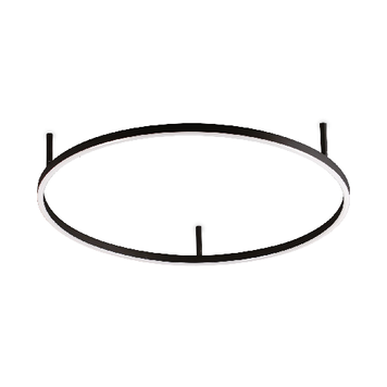 Потолочная люстра IDEAL-LUX IL341941 ORACLE SLIM PL D070 ROUND 4000K ON-OFF BK черный IL341941 фото