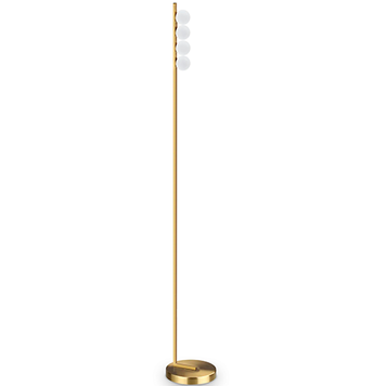 Торшер IDEAL LUX IL328324 PING PONG PT4 OTTONE 12W 900lm 3000K латунный IL328324 фото
