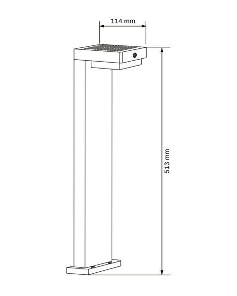 Уличный светильник POLUX 5901508329424 Mali LED 1x4.5W 4000K 400Lm IP44 черный 5901508329424 фото