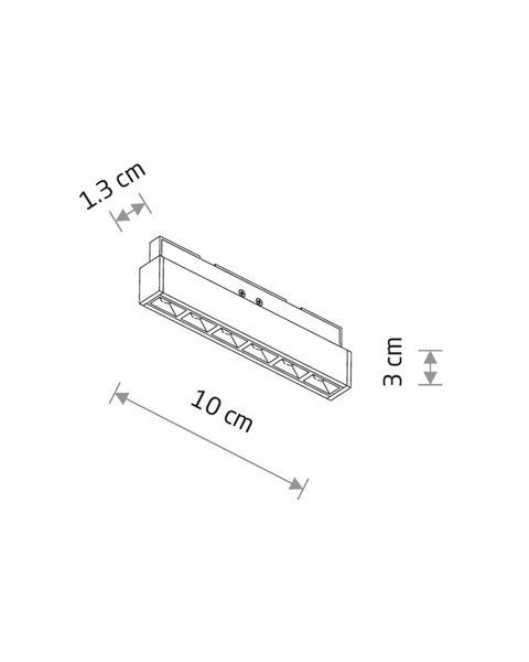 Магнітний трековий світильник Nowodvorski 11718 NANO-LVM Focus Out LED 1x5W 3000K 290Lm IP20 чорний 11718 фото