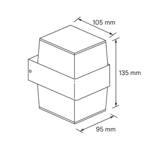 LED світильник VELMAX V-YJ-QS-G111, 8W, 3000K, IP54, 230V 24-62-19 фото