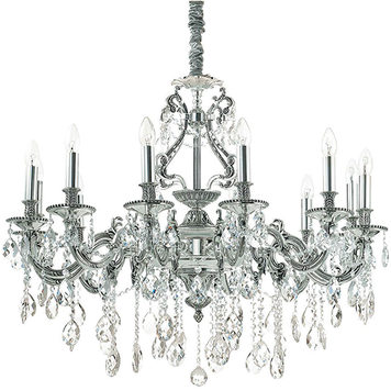 Люстра IDEAL-LUX IL164953 GIOCONDA SP12 ARGENTO 12хЕ14 срібний IL164953 фото