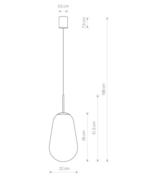 Подвесной светильник, люстра Nowodvorski 8672 Pear M E27 1x25W IP20 Золотой 8672 фото