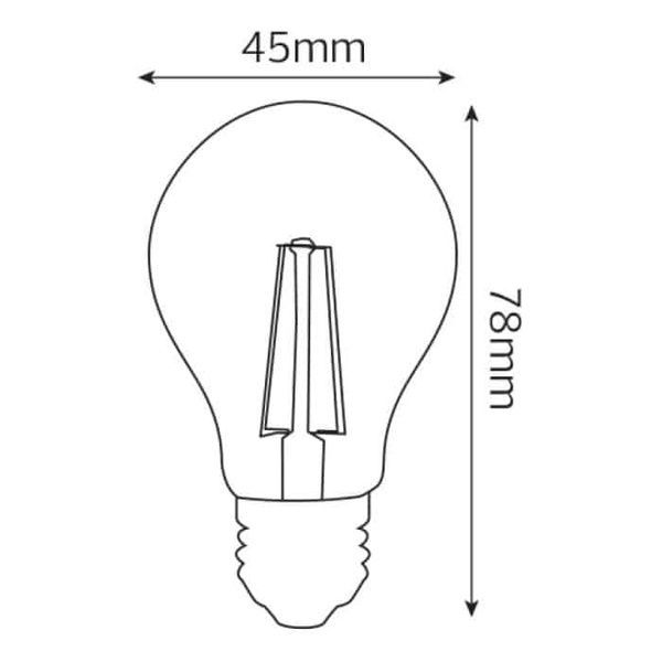 Светодиодная лампа FILAMENT MINI GLOBE-6 6W Е27 4200К 001-063-0006-030 фото
