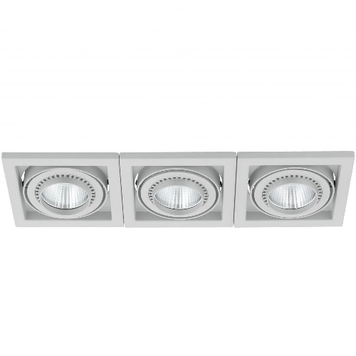 Точковий світильник Eglo E61222 Recessed LED-spot Square 110 3-Fold, 3х11 Вт, 2040 лм, 3000K E61222 фото