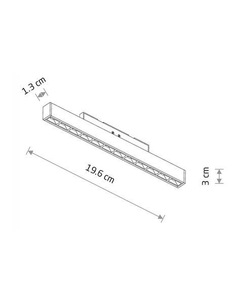 Магнітний трековий світильник Nowodvorski 11720 NANO-LVM Focus Out LED 1x10W 3000K 450Lm IP20 чорний 11720 фото
