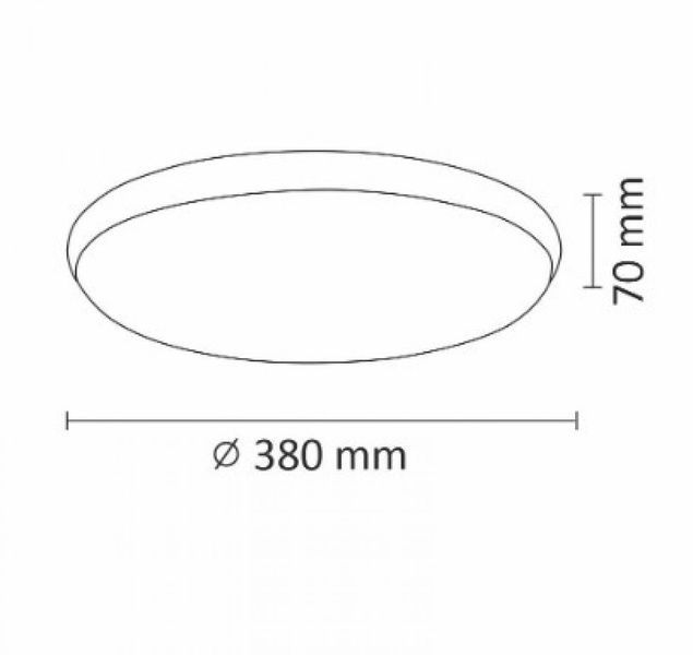 Світильник стельовий Goldlux ORBIT 40 Led 1x24W 4000K 2600Lm IP20 Білий, чорний 318985 318985 фото