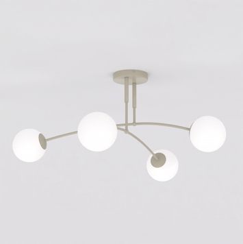 Стельовий світильник PREGOS 4 MOKKA OPAL Emibig 4хE14 IP20 бежевий 1685/4 1685/4 фото