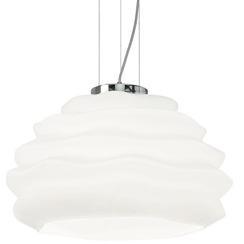 Люстра подвесная IDEAL LUX IL132389 KARMA SP1 SMALL 1хЕ27 IP20 белый IL132389 фото