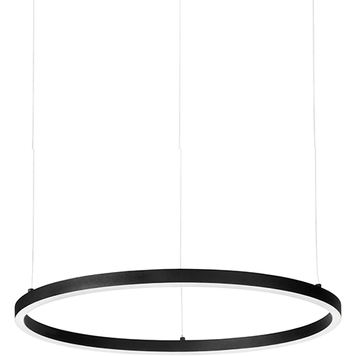 Подвесная люстра IDEAL-LUX IL304441 ORACLE SLIM SP D090 ROUND 53W 5850lm 4000K ON-OFF BK черный IL304441 фото