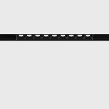 Лінійний світильник LTX, IN_LINE COMFORT 205, CREE LED 12W, 3000K, 800Lm, 36&deg;, CRI>90, 48V, 2-х групний, IP20, чорний 06.2051.12.930.BK.2G фото