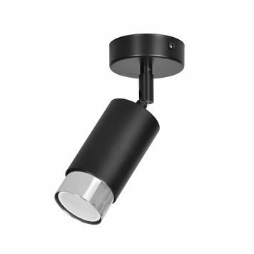 Точечный светильник Emibig HIRO 1 BL/CHROME GU10 IP20 черный, хром 964/1 964/1 фото
