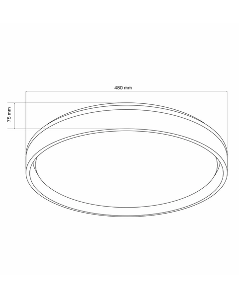 Люстра потолочная POLUX 5901508326676 Jadwiga 50 Led 1x72W 3000K-6000K 8000Lm IP44 Bk 5901508326676 фото