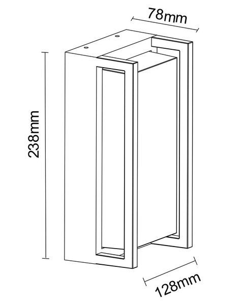 Уличный светильник Polux  5901508320032 Kobe E27 1x12W IP54 BK 5901508320032 фото