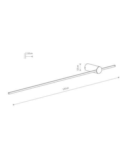 Бра, настенный светильник Nowodvorski 11381 Saber LED L 1x16W 3000K 540Lm IP20 Silk Olive 11381 фото