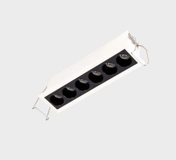 Точковий світильник 6LED 34&deg; 15W 1650lm IP54 3000K 4000K 145x50x45 WH p142030 фото