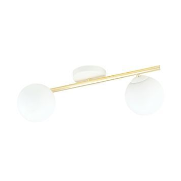 Потолочная люстра SPLENDI 2 WH OPAL Emibig E14 IP20 золотисто-белый 1249/2 1249/2 фото