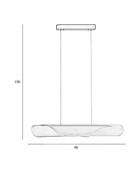 Люстра Italux PND-57882-32W-3K Casel Led 1x32W 3000K 1600Lm IP20 071747 фото