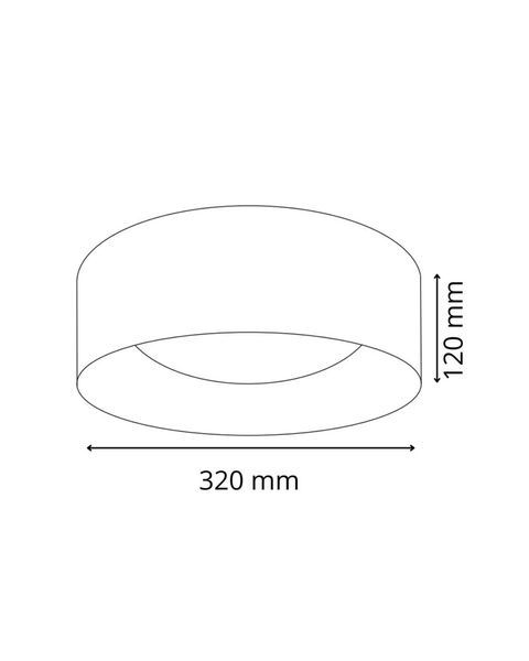 Світильник стельовий Goldlux 323224 Tuluza LED 1x18W 4000K 1850Lm IP20 сірий 323224 фото
