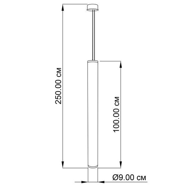 Підвісний світильник Imperium Light Tube LED 1x35W 4000K 3531100.01.92 IP20 білий / чорний 3531100.01.92 фото