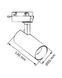Трековый светильник Goldlux 329066 Shark LED 1x20W 4000K 1700Lm IP20 черный 101422 фото 3