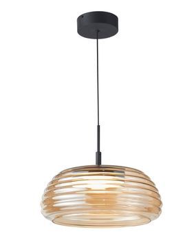 Подвесная люстра Italux PND-24040-BK-AMB Loculi LED 1x20W 3000K 1234Lm IP20 янтарный PND-24040-BK-AMB фото