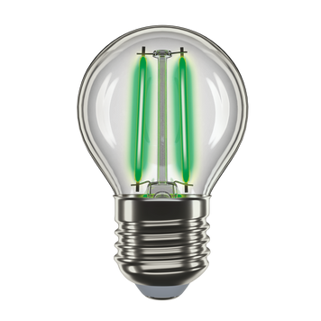 LED лампа VELMAX V-Filament-G45, 2W, E27, зеленая, 200Lm 21-41-33 фото