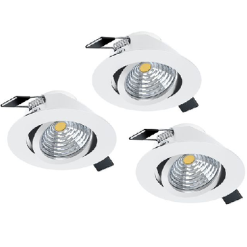 Точечный светильник Eglo E33391 SALICETO recessed light (набор из 3 шт), 6 Вт, 450 лм, 4000К E33391 фото